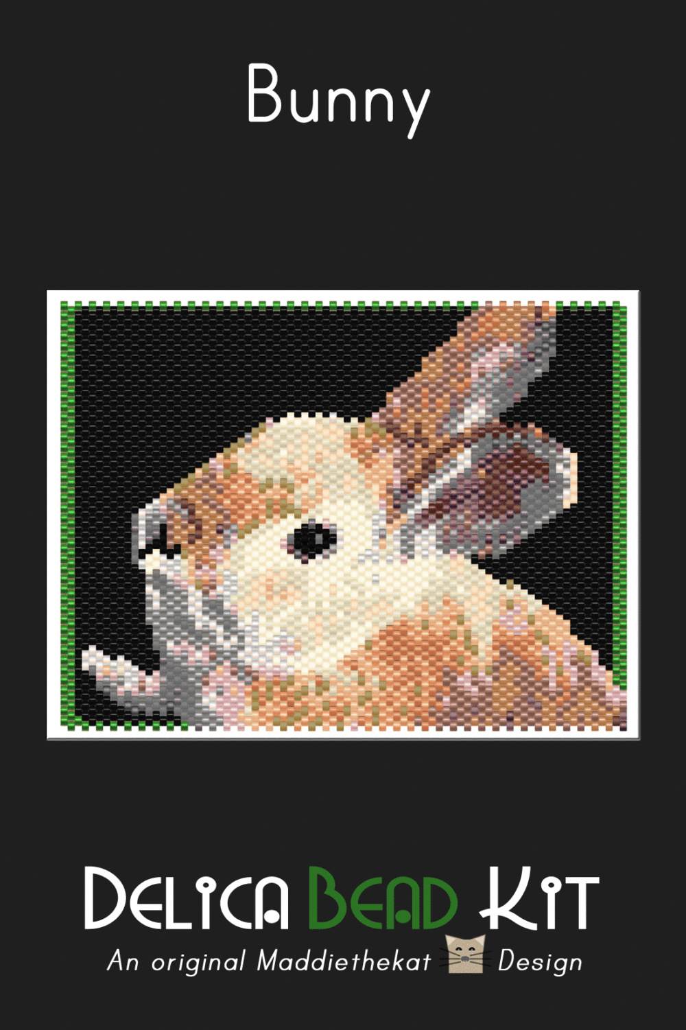 Bunny 01 Small Peyote Bead Pattern PDF or Bead Kit