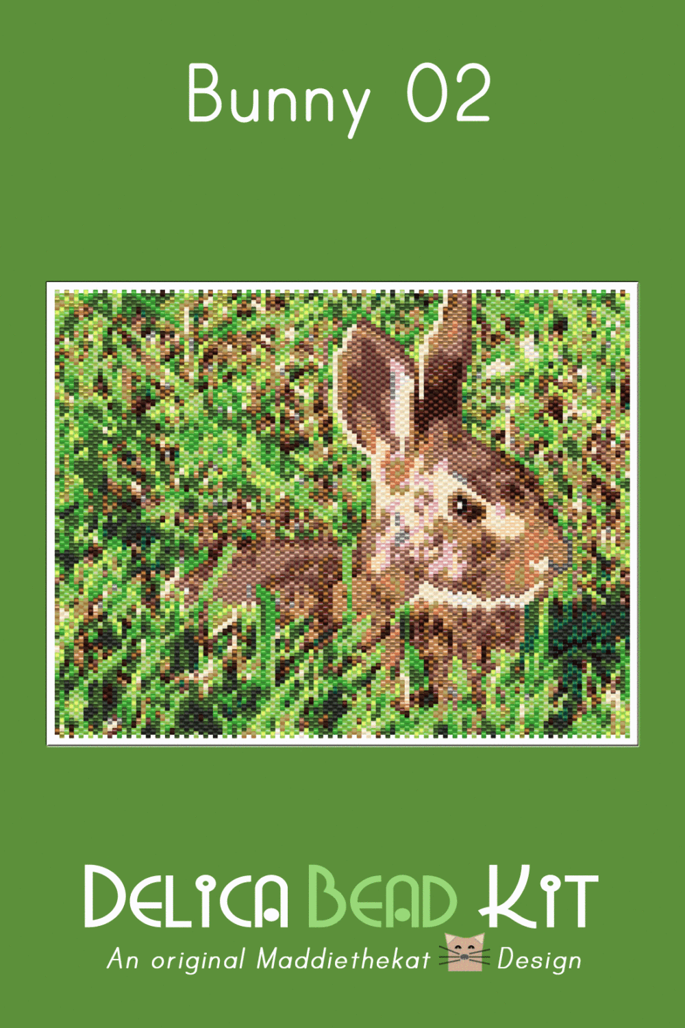 Bunny 02 Larger Peyote Bead Pattern PDF or Bead Kit