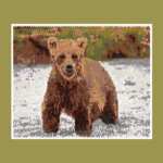 Brown Bear 03 Larger Peyote Bead Pattern PDF or Bead Kit