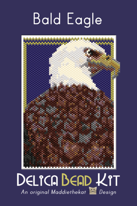 Bald Eagle 01 Small Peyote Bead Pattern PDF or Bead Kit