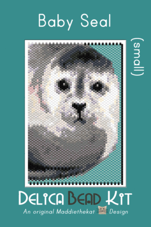 Baby Seal (Small) Peyote Bead Pattern PDF or Bead Kit