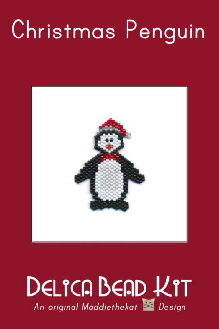 Christmas Penguin Brick Stitch Bead Pattern PDF