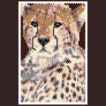 Cheetah 01 Small Peyote Bead Pattern PDF or Bead Kit