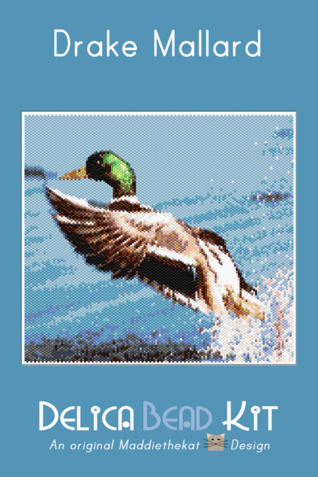 Drake Mallard Duck Larger Panel Bead Pattern PDF or Bead Kit