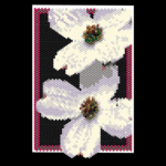 Dogwood Flower Small Peyote Bead Pattern PDF or Bead Kit