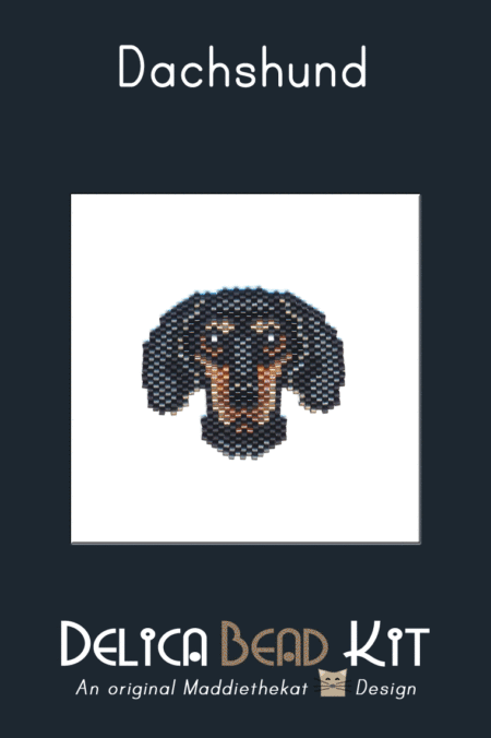 Dachshund Dog Brick Stitch Bead Pattern PDF