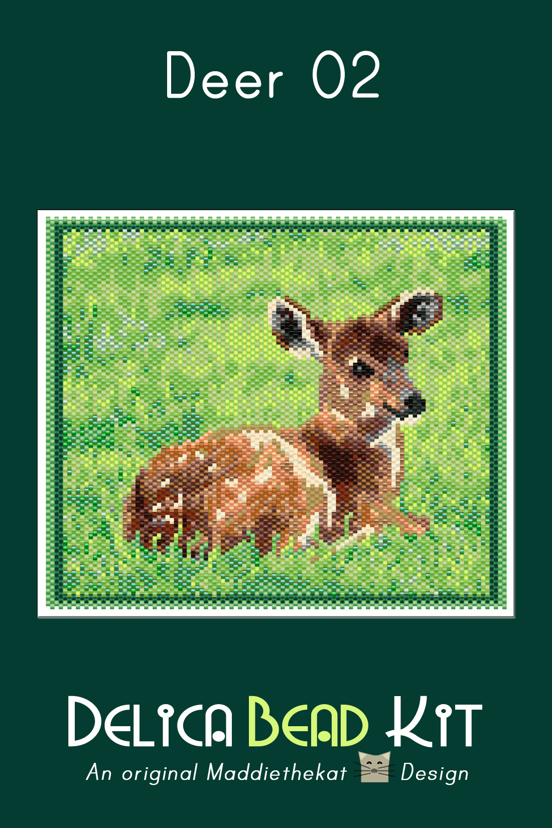 Deer 02 Larger Peyote Bead Pattern PDF or Bead Kit