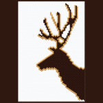 Deer Small Panel Peyote Bead Pattern PDF or Bead Kit