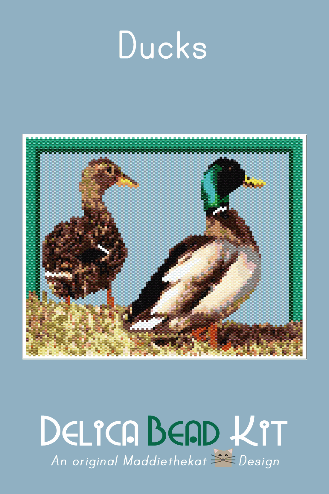 Ducks Larger Peyote Bead Pattern PDF or Bead Kit | Bird