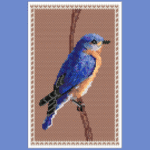 Eastern Bluebird Larger Peyote Bead Pattern PDF or Bead Kit