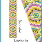 Euphoria Bracelet Odd Count Peyote Bead Pattern PDF or Bead Kit