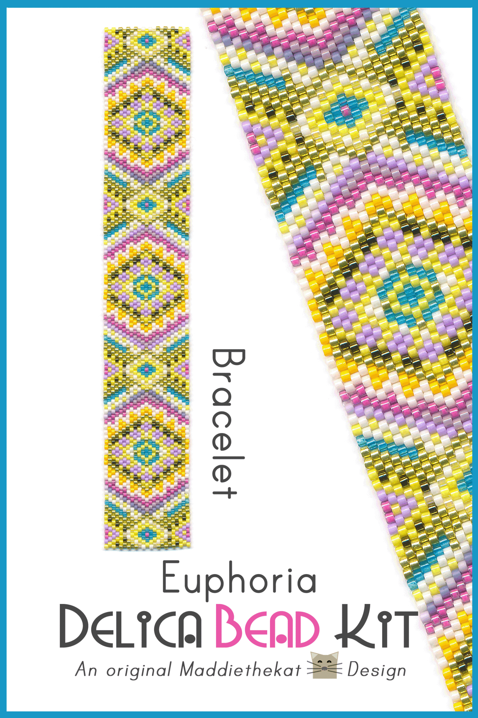 Euphoria Bracelet Odd Count Peyote Bead Pattern PDF