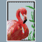 Flamingo 01 Small Peyote Bead Pattern PDF or Bead Kit