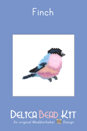 Finch Brick Stitch Bead Pattern PDF or Bead Kit