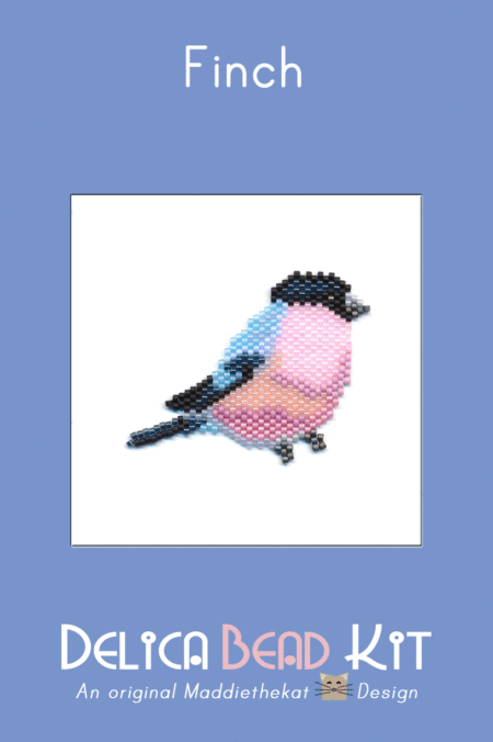 Finch Brick Stitch Bead Pattern PDF