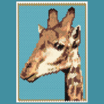 Giraffe Small Peyote Bead Pattern PDF or Bead Kit