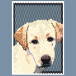 Golden Labrador Dog Small Peyote Bead Pattern PDF or Bead Kit