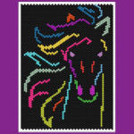 Horse of Colors Small Peyote Bead Pattern PDF or Bead Kit