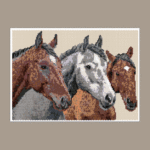 Horses Larger Peyote Bead Pattern PDF or Bead Kit