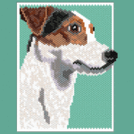 Jack Russell Terrier Dog Small Peyote Bead Pattern PDF or Bead Kit