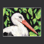 Stork Peyote Bead Pattern PDF or Bead Kit
