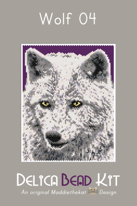 Wolf 04 Larger Peyote Bead Pattern PDF