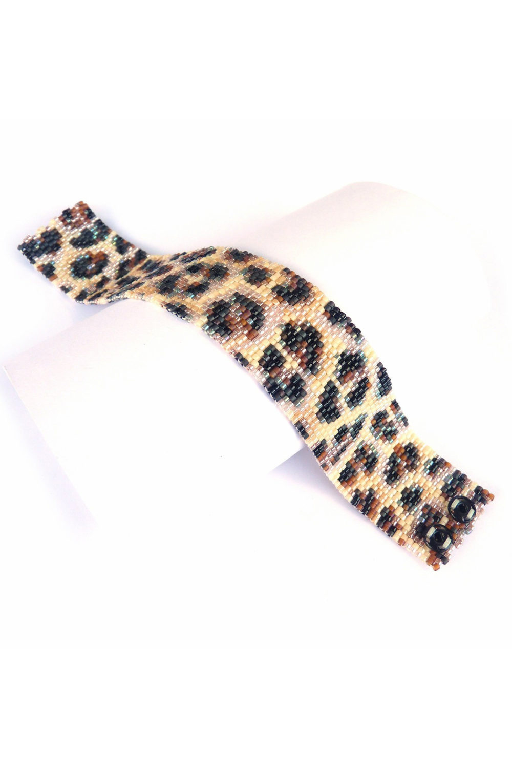 Leopard Fur Beaded Bracelet