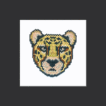 Metallic Cheetah Brick Stitch Bead Pattern PDF or Bead Kit