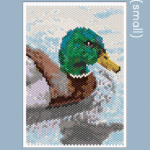 Mallard Duck Small Peyote Bead Pattern PDF or Bead Kit