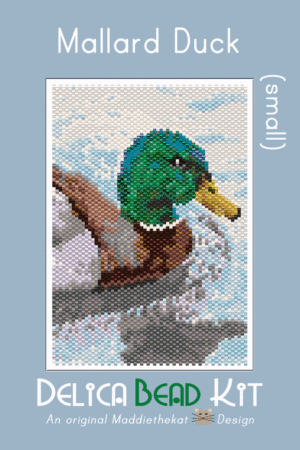 Mallard Duck Small Peyote Bead Pattern PDF or Bead Kit