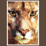 Mountain Lion Small Peyote Bead Pattern PDF or Bead Kit