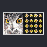 Owl 08 with Back Peyote Bead Pattern PDF or Bead Kit