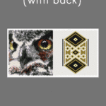 Owl 06 with Back Peyote Bead Pattern or Bead Kit