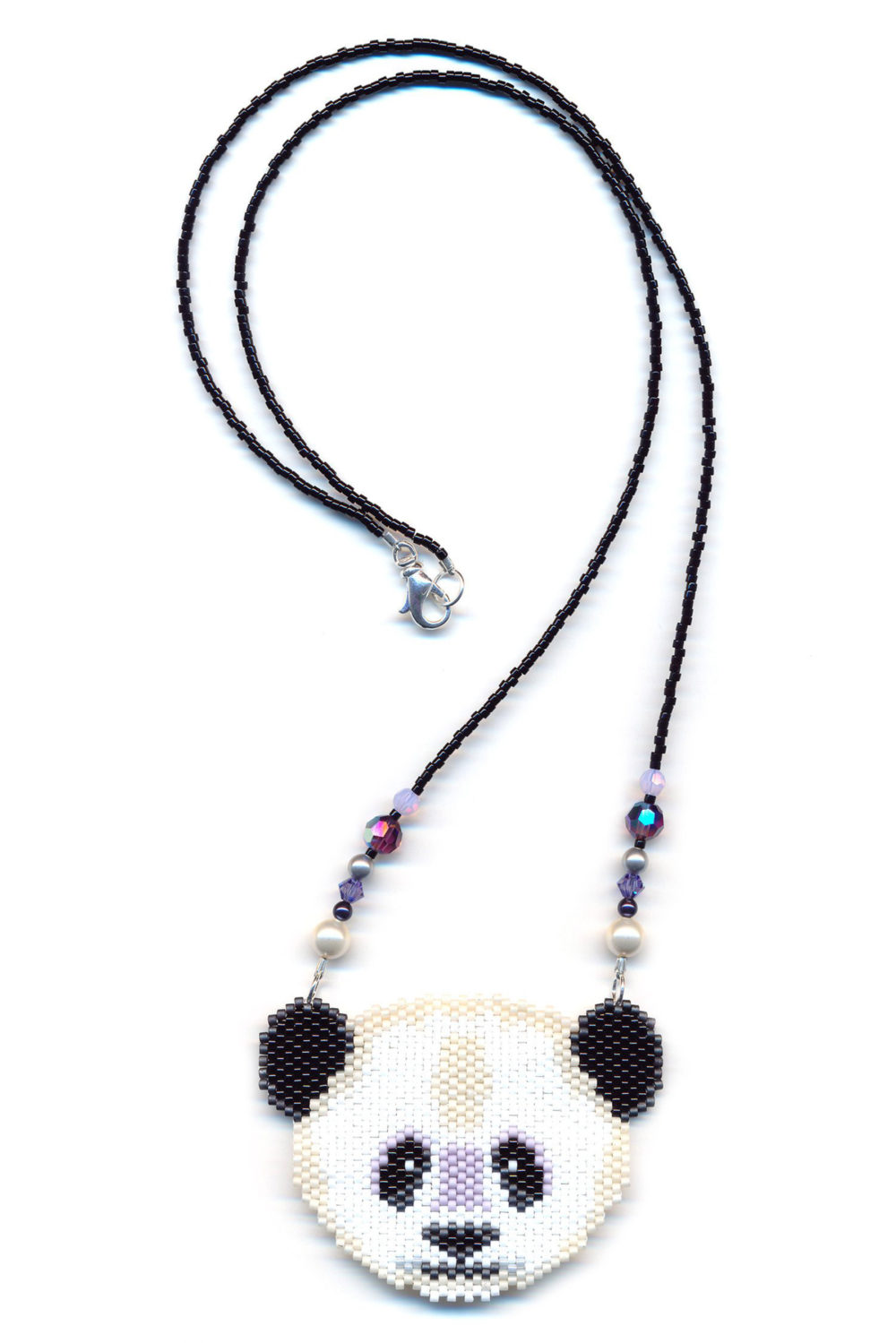 Panda Bear Beaded Necklace