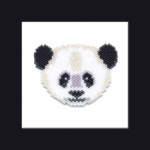 Panda Bear Brick Stitch Bead Pattern PDF or Bead Kit