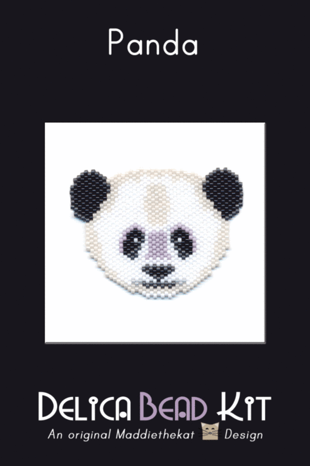 Panda Bear Brick Stitch Bead Pattern PDF or Bead Kit