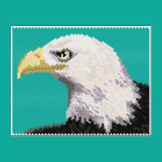 Bald Eagle 02 Peyote Bead Pattern PDF or Bead Kit