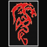 Tribal Dragon Peyote Bead Pattern PDF or Bead Kit