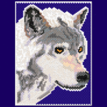 Wolf 03 Peyote Bead Pattern PDF or Bead Kit
