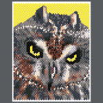 Short Eared Owl Peyote Bead Pattern PDF or Bead Kit