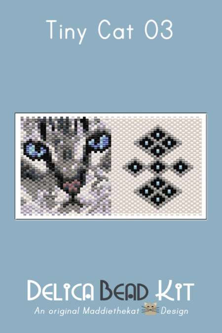 Cat 03 Tiny Peyote Bead Pattern PDF