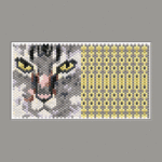 Cat 07 Tiny Peyote Bead Pattern PDF or Bead Kit