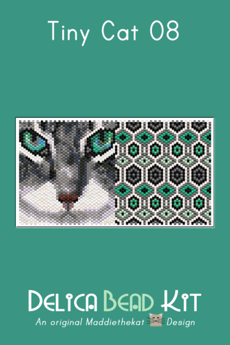 Cat 08 Tiny Peyote Bead Pattern PDF