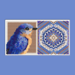 Eastern Bluebird Tiny Peyote Bead Pattern PDF or Bead Kit