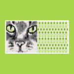 Gray Cat 02 Tiny Peyote Bead Pattern PDF or Bead Kit