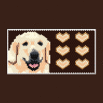 Golden Dog 01 Tiny Peyote Bead Pattern PDF or Bead Kit