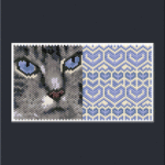 Gray Cat 01 Tiny Peyote Bead Pattern PDF or Bead Kit