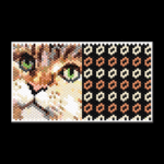Maine Coon Cat Tiny Peyote Bead Pattern PDF or Bead Kit