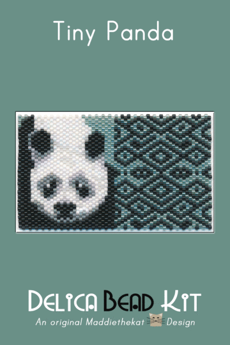 Panda Bear 01 Tiny Peyote Bead Pattern PDF or Bead Kit