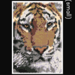 Tiger 01 Small Peyote Bead Pattern PDF or Bead Kit